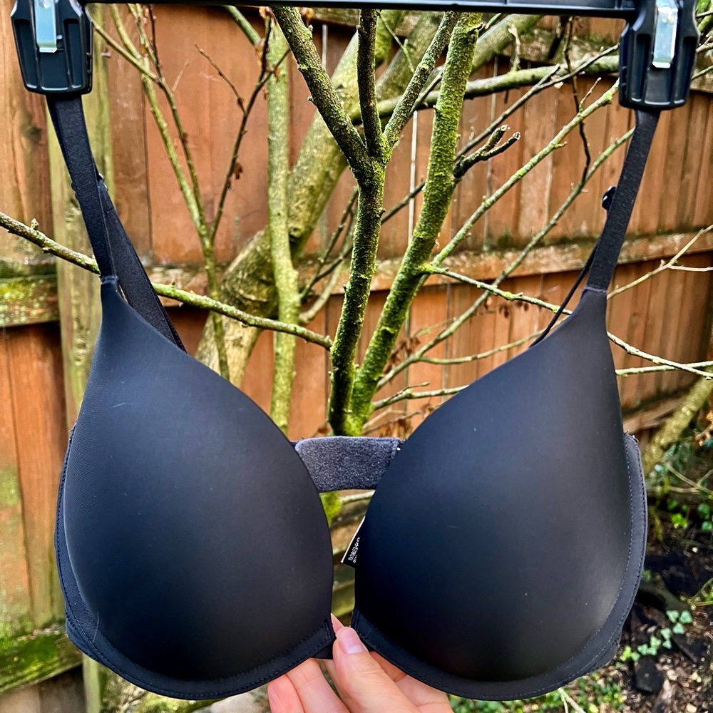 Victorias Secret Pushup Pigeonnant multiway bra 34DD Plunge Very Sexy padded y2k